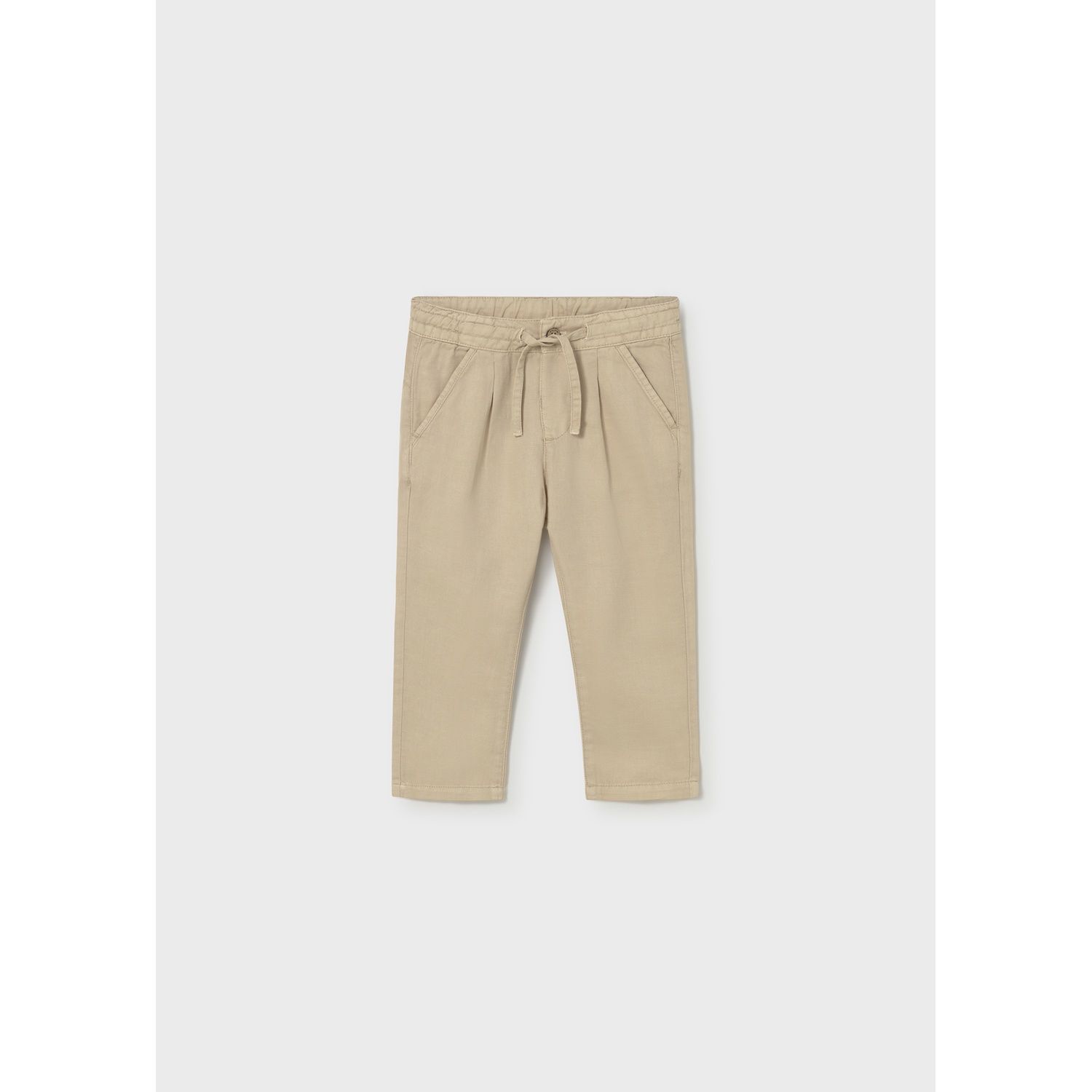 BEIGE LINEN PANT CHINO RELAXED FIT / 1523-061