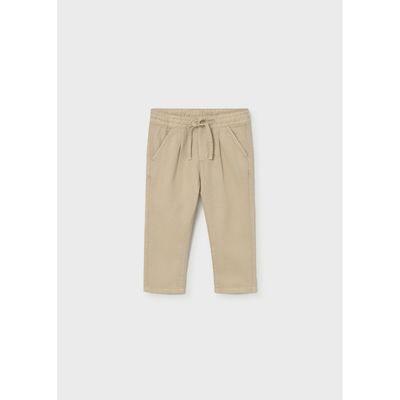 BEIGE LINEN PANT CHINO RELAXED FIT / 1523-061