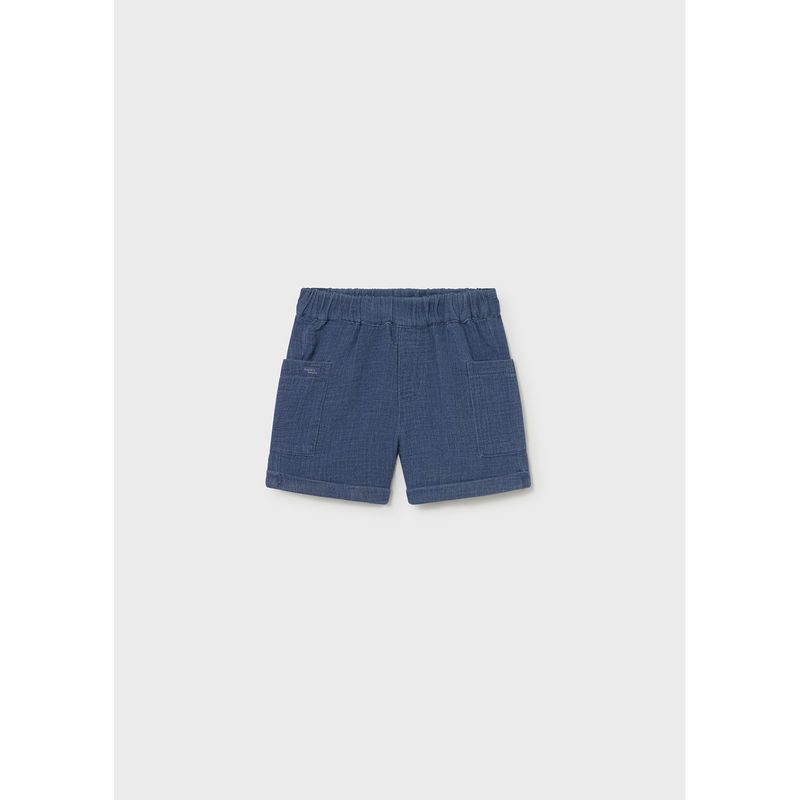 BLUE BERMUDA SHORTS CHAMBRAY 2 POCKETS / 1217-002