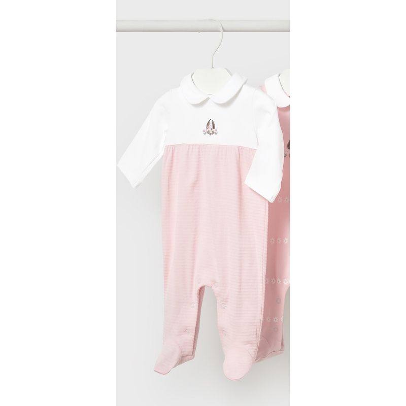 ROSE PINK SLEEPER WHITE BODICE / 1703-055