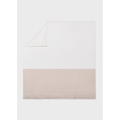 TAUPE & CREAM BLANKET KNIT CROCHET TRIM / 9019-086