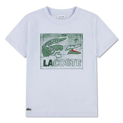 LIGHT BLUE TSHIRT TEXTURED GRAPHIC ALLIGATOR PRINT / 847583-PF7