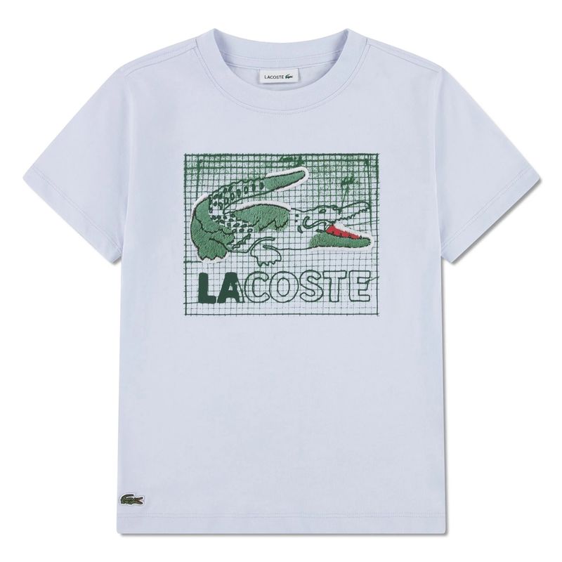 LIGHT BLUE TSHIRT TEXTURED GRAPHIC ALLIGATOR PRINT / 847583-PF7