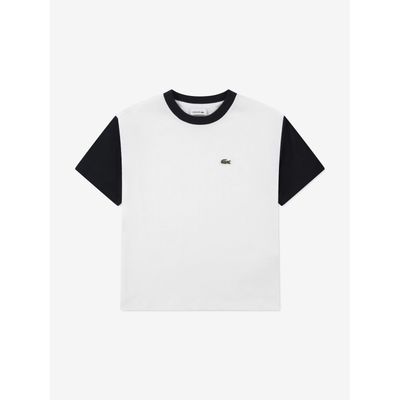 CREAM TSHIRT NAVY SHORT SLEEVES & TRIM RELAXED FIT / 847470-70V