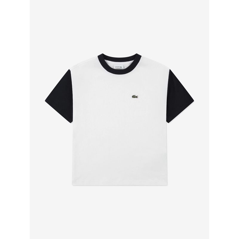 CREAM TSHIRT NAVY SHORT SLEEVES & TRIM RELAXED FIT / 847470-70V