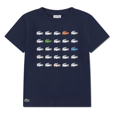 NAVY TSHIRT CROCODILE GRID PRINT SHORT SLEEVE / 847587-UGW