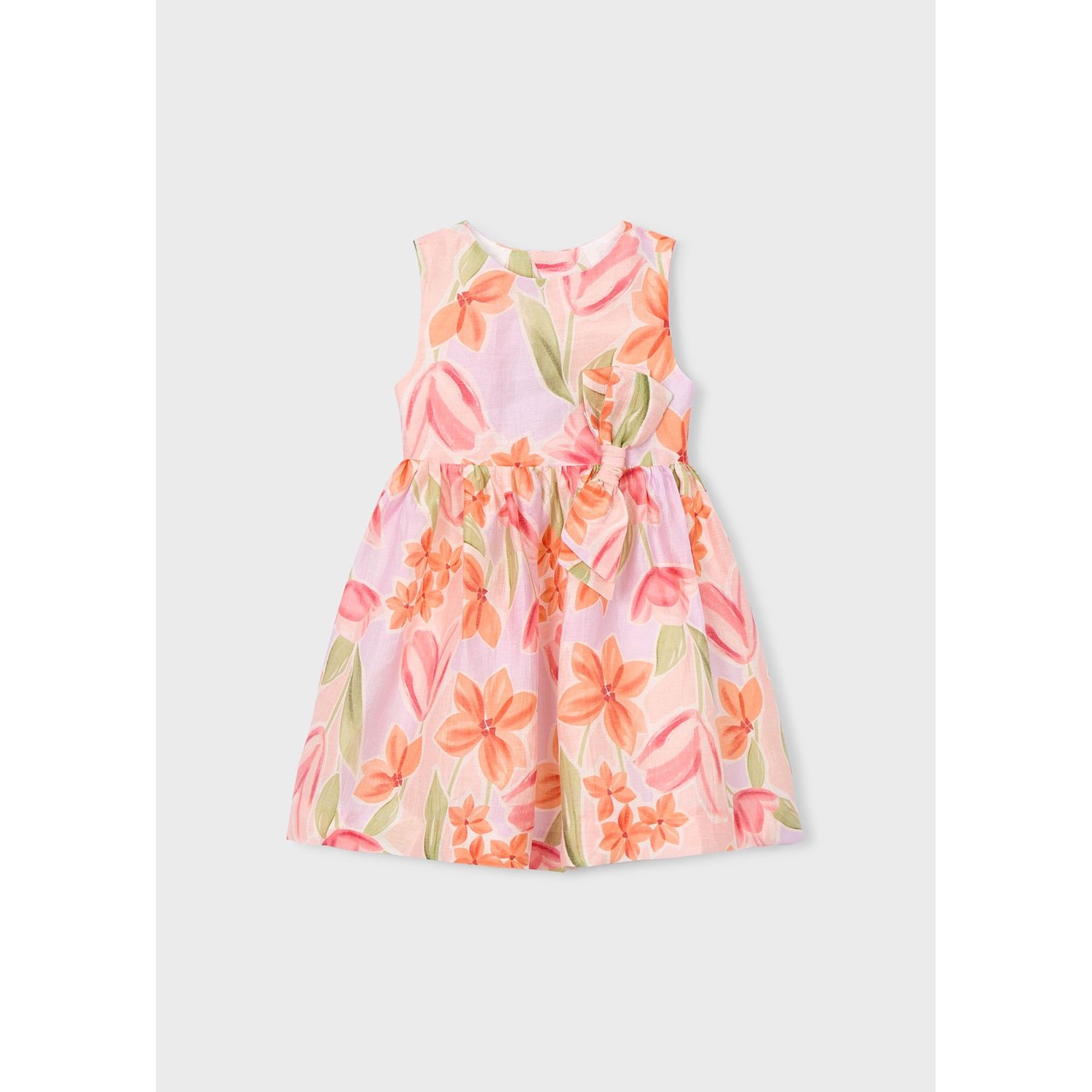 LILAC MCL FLORAL DRESS BOW TRIM / 3913-077