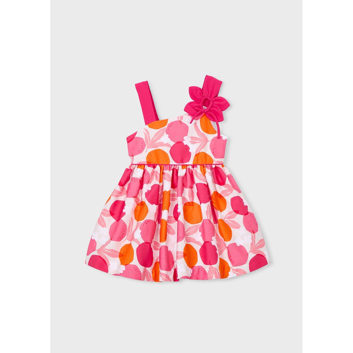 PINK SUNDRESS FRUIT PRINT ORANGE PNK / 3924-090