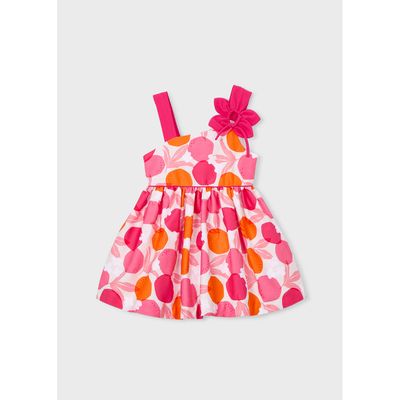 PINK SUNDRESS FRUIT PRINT ORANGE PNK / 3924-090