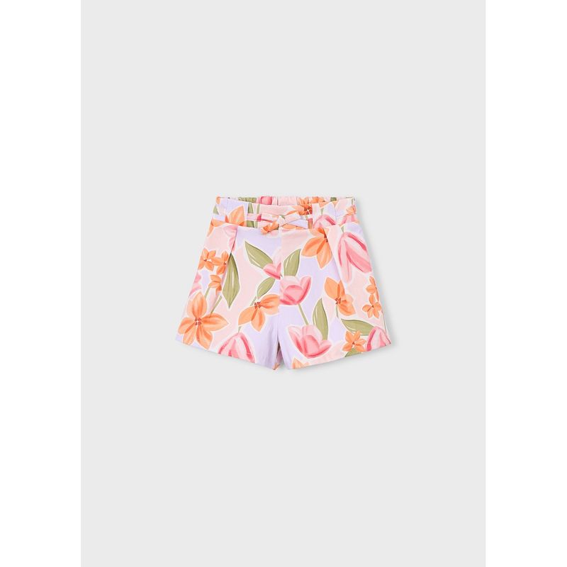 MULTICOLERED PATTERN SKORT / 3906-070