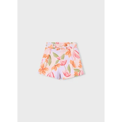 MULTICOLERED PATTERN SKORT / 3906-070