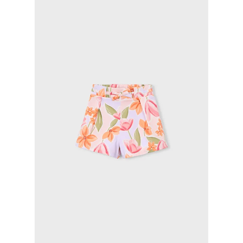 MULTICOLERED PATTERN SKORT / 3906-070