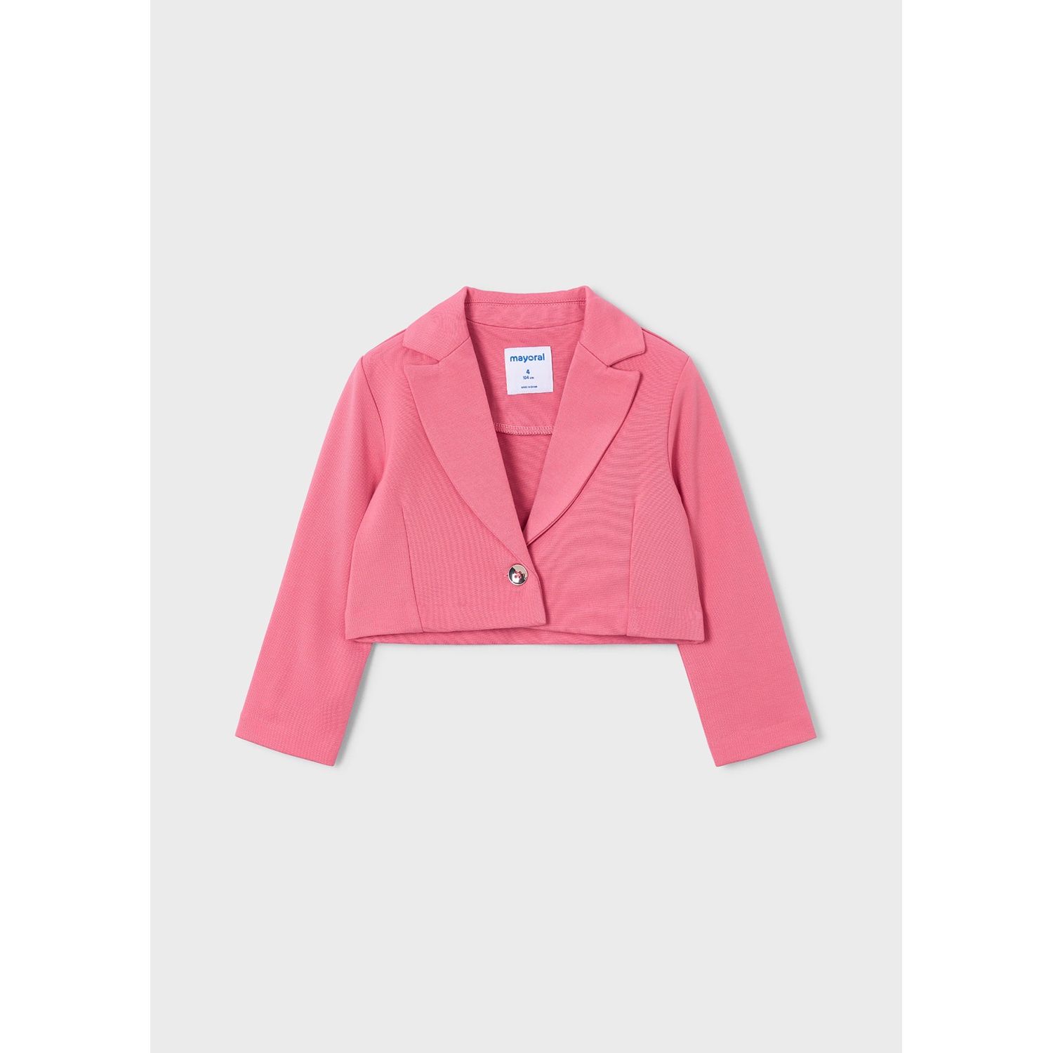 PINK SHORT JACKET 1 BUTTON CLOSURE / 3451-020
