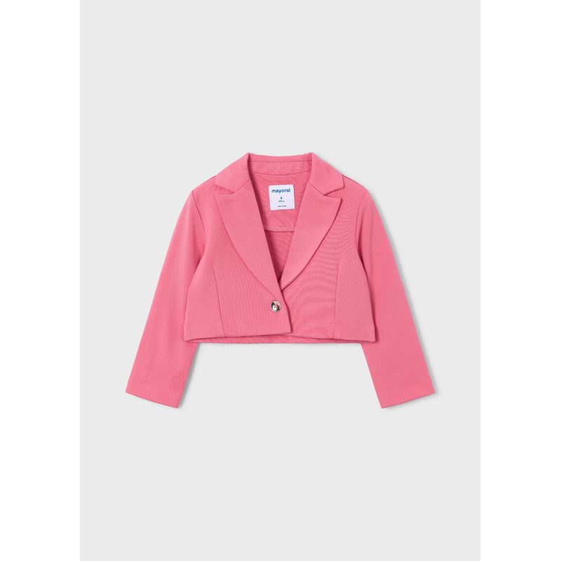 PINK SHORT JACKET 1 BUTTON CLOSURE / 3451-020