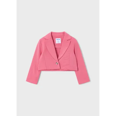PINK SHORT JACKET 1 BUTTON CLOSURE / 3451-020
