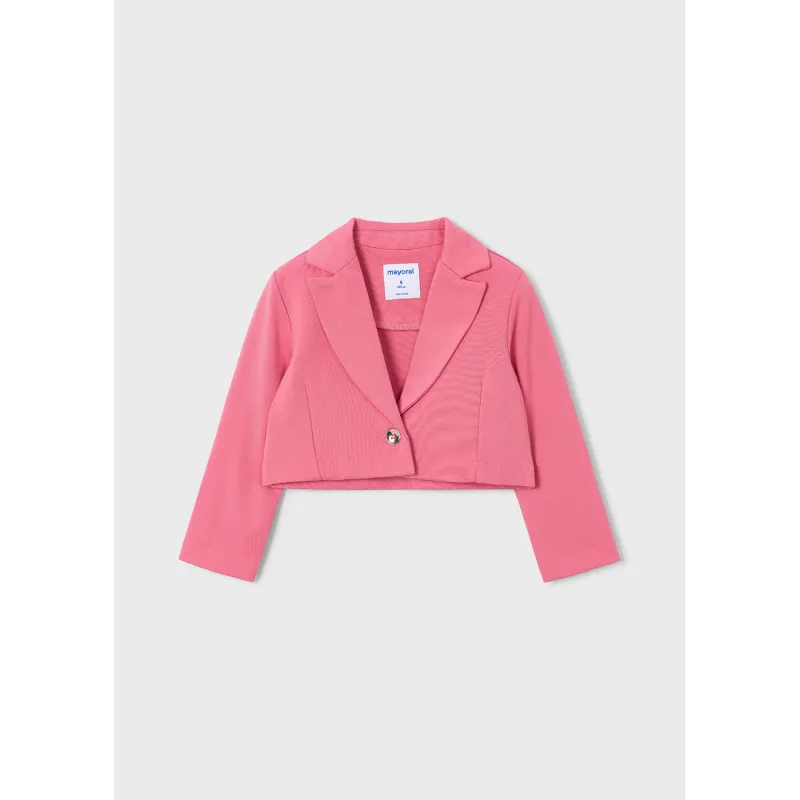 PINK SHORT JACKET 1 BUTTON CLOSURE / 3451-020