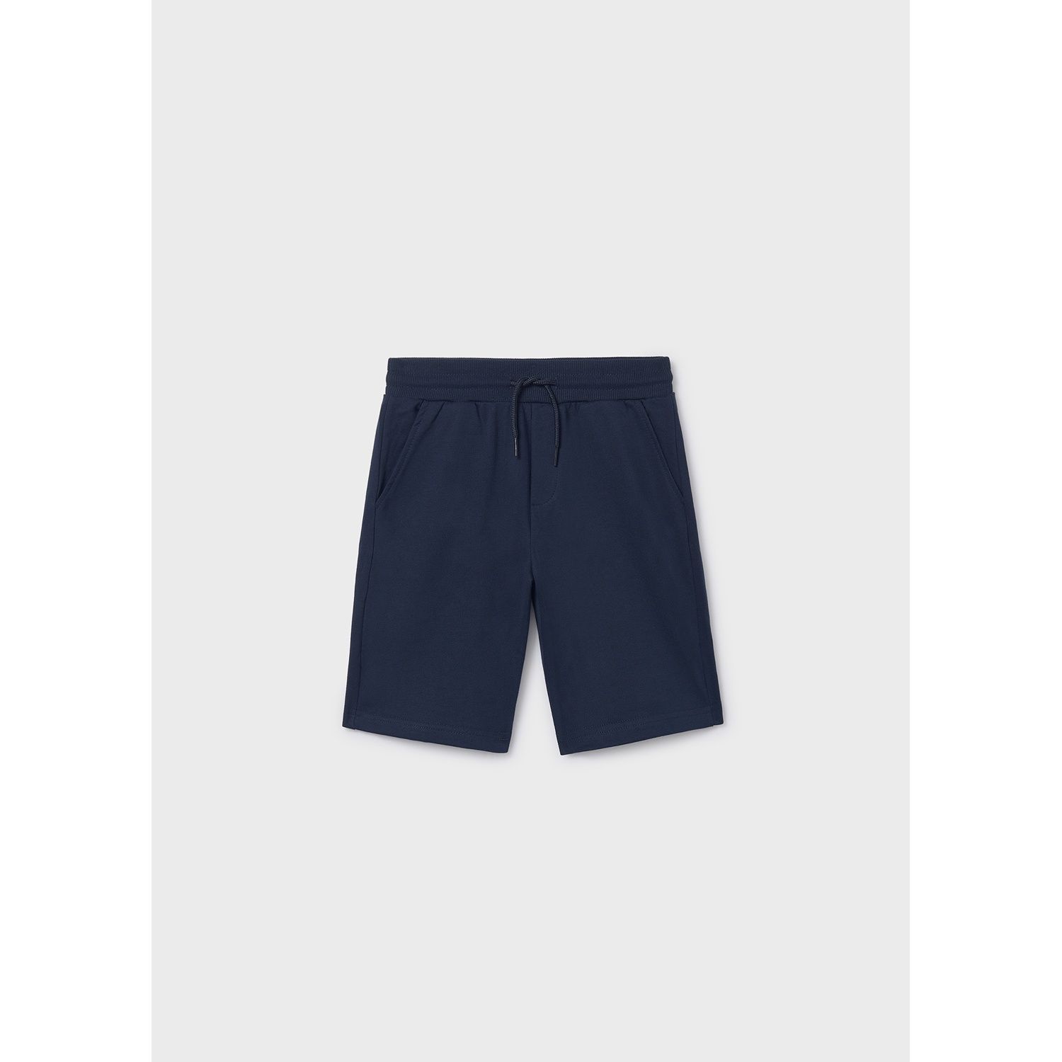 NAVY FLEECE SHORTS BASIC / 600-049