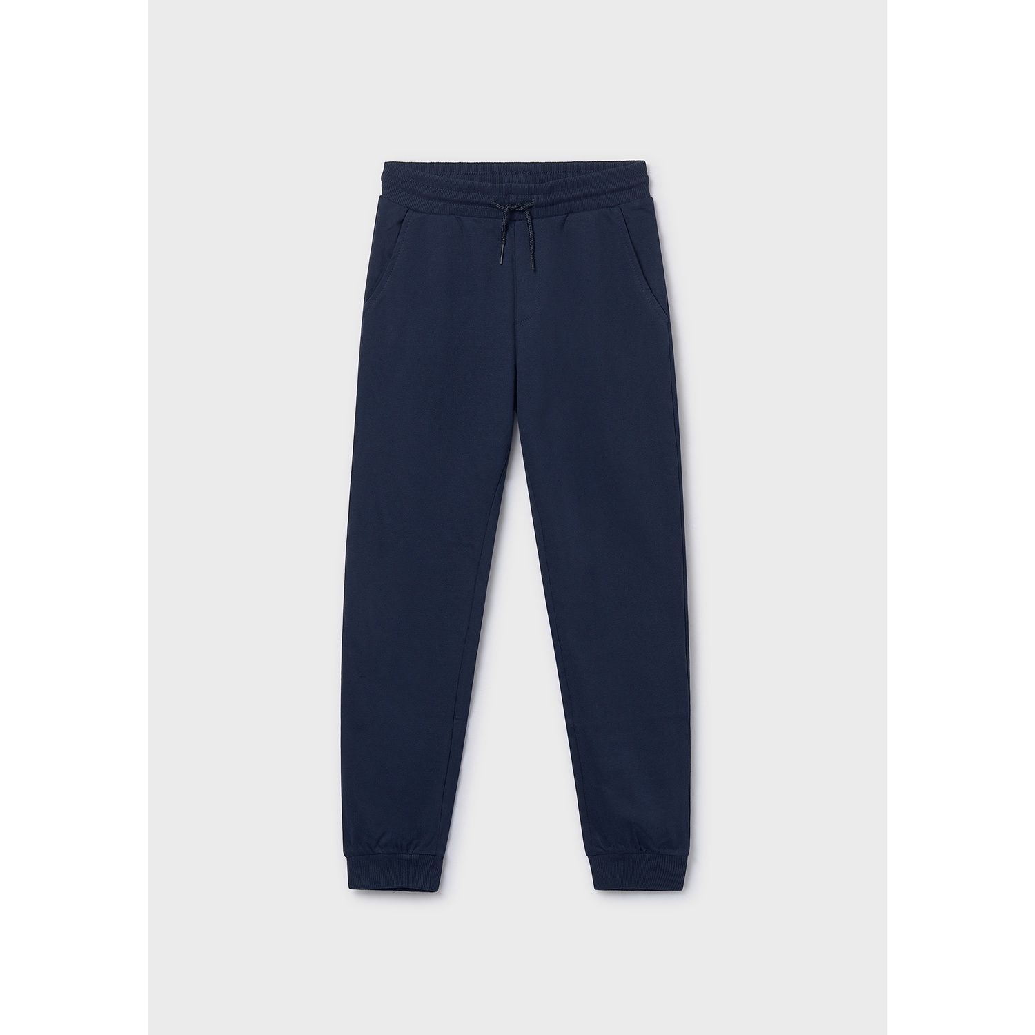 NAVY FLEECE PANT CUFFED BASIC POCKET / 744-053