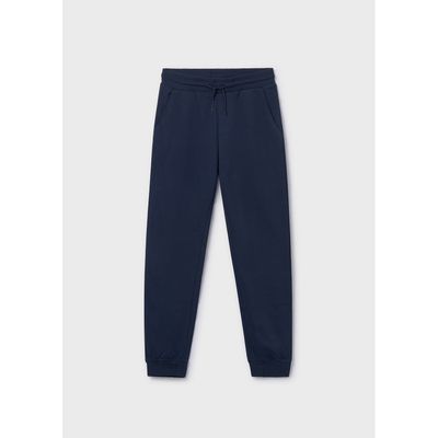 NAVY FLEECE PANT CUFFED BASIC POCKET / 744-053