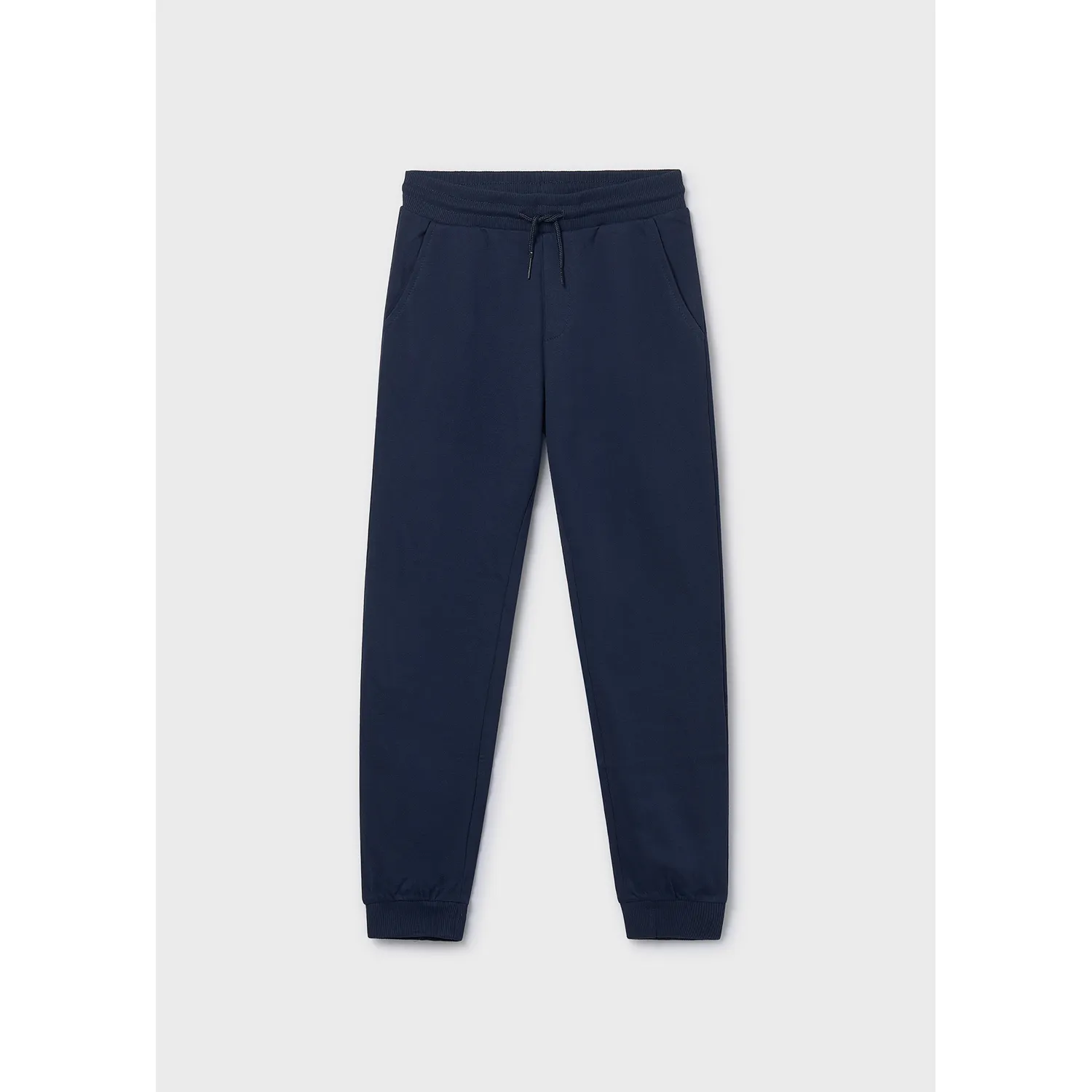 NAVY FLEECE PANT CUFFED BASIC POCKET / 744-053