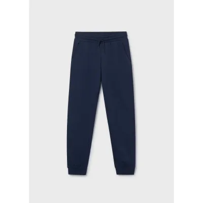 NAVY FLEECE PANT CUFFED BASIC POCKET / 744-053