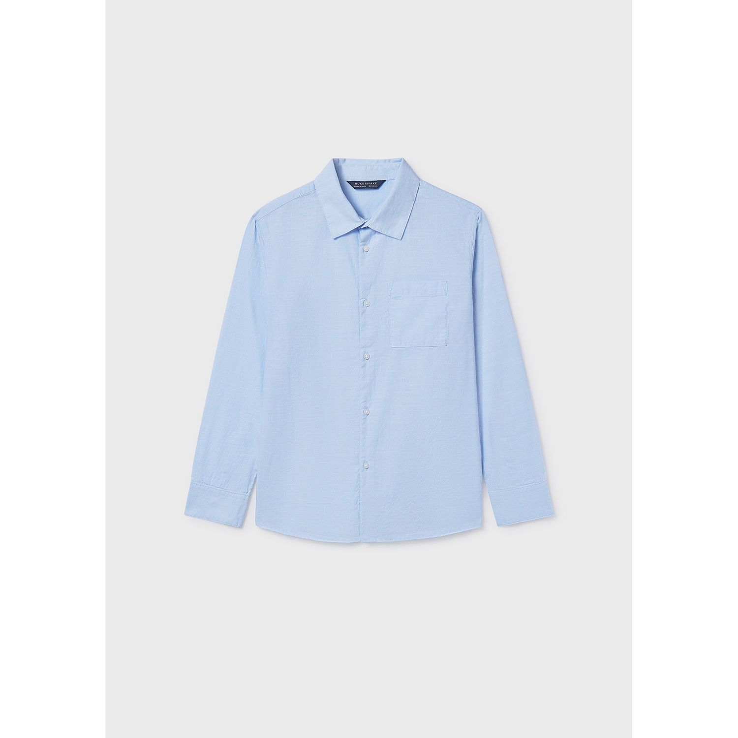 SKY BLUE SHIRT LONG SLEEVE COTTON / 6174-018
