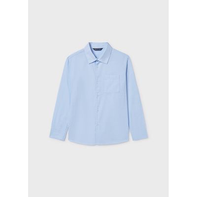 SKY BLUE SHIRT LONG SLEEVE COTTON / 6174-018 SKY BLUE SHIRT LONG SLEEVE COTTON / 6174-018