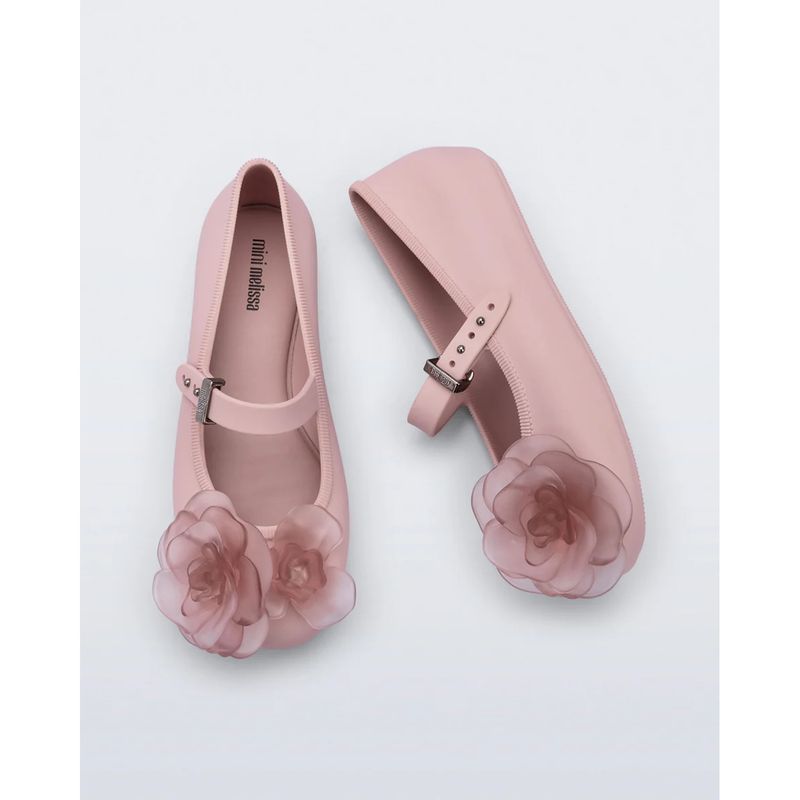 PINK SOFT BALLERINA SHOE FLOWER PETAL APPLIQUE MINI MELISSA / 37822-B0992 PINK SOFT BALLERINA SHOE FLOWER PETAL APPLIQUE MINI MELISSA / 37822-B0992