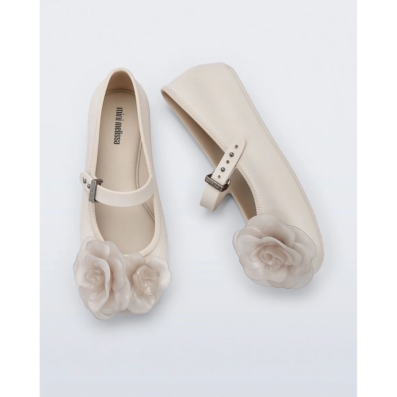 BEIGE SHOE FLOWER APPLIQUE MINI MELISSA / 37822-B0986 BEIGE SHOE FLOWER APPLIQUE MINI MELISSA / 37822-B0986