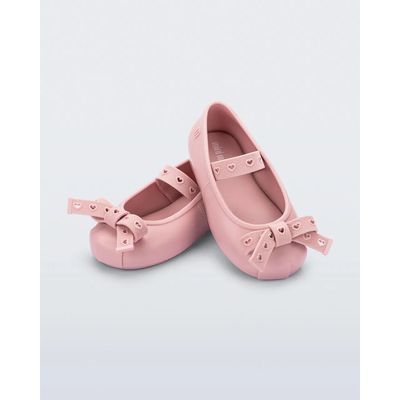 BLACK SHOE BOW APPLIQUE MINI MELISSA SOPHIE / 37838-BP388