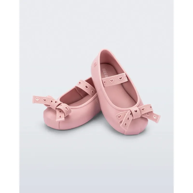 BLACK SHOE BOW APPLIQUE MINI MELISSA SOPHIE / 37838-BP388