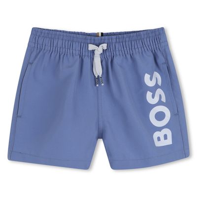 LAVENDER BLUE SWIM SHORT WITH LOGO BABY / J53172-881