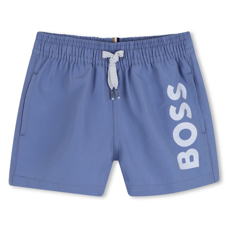 LAVENDER BLUE SWIM SHORT WITH LOGO BABY / J53172-881