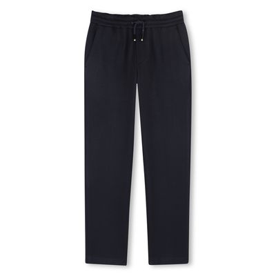 NAVY STRETCH PANT ELASTIC WAISTBAND / J52914-862
