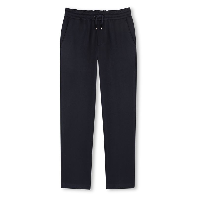 NAVY STRETCH PANT ELASTIC WAISTBAND / J52914-862