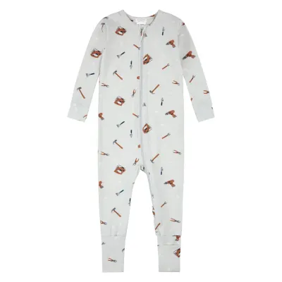 LIGHT GREY CONVERTIBLE SLEEPER TOOLS PRINT 2WAY CLOSURE / 26SGL31Q04/B