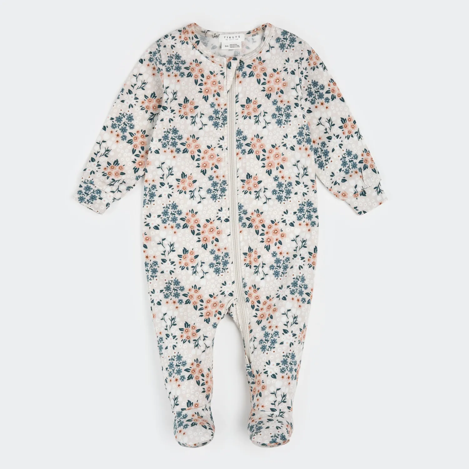 BEIGE SLEEPER MCL FLORAL PRINT 2WAY CLOSURE / 26SGL32P02/B
