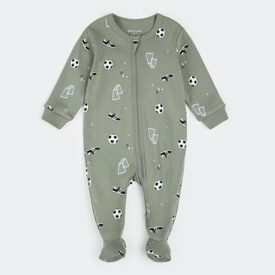GREEN SLEEPER SOCCER BALL PRINT 2WAY CLOSURE / 26SRS17P03/B