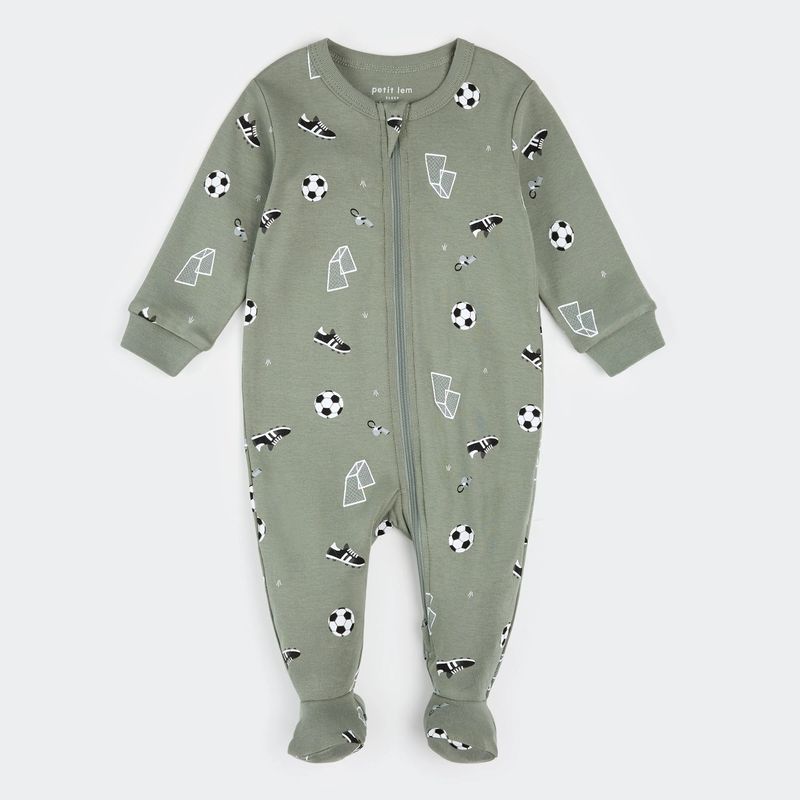 GREEN SLEEPER SOCCER BALL PRINT 2WAY CLOSURE / 26SRS17P03/B