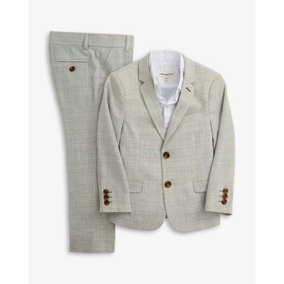 OCEANSIDE PLAID 2PC SUIT BROWN STRIPES / B0924-SSU0H1-OSP-P167