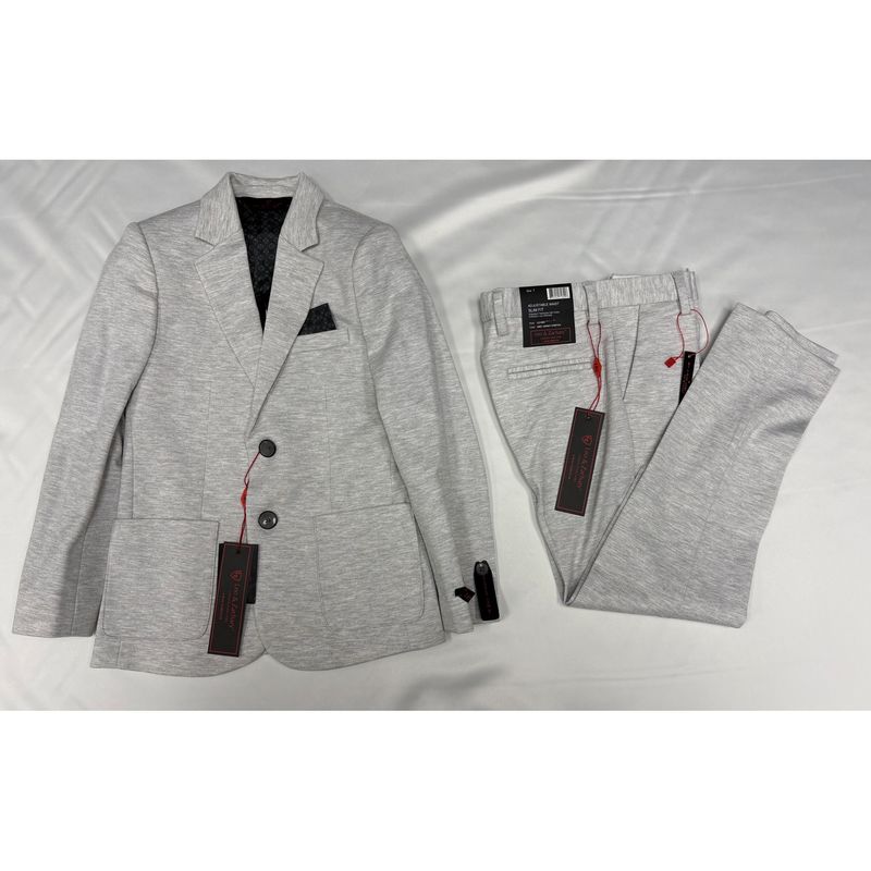 2PC GREY JERSEY SUIT / BLZ5481 2PC GREY JERSEY SUIT / BLZ5481