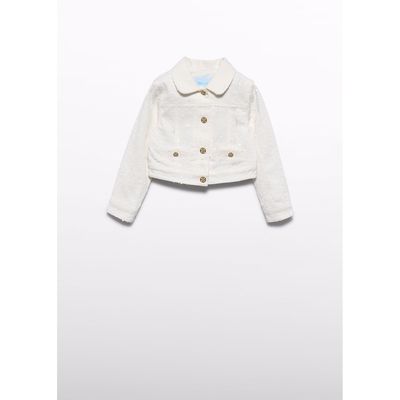 CREAM JACKET WITH SEQUINS GOLD BUTTONS / 5395-003