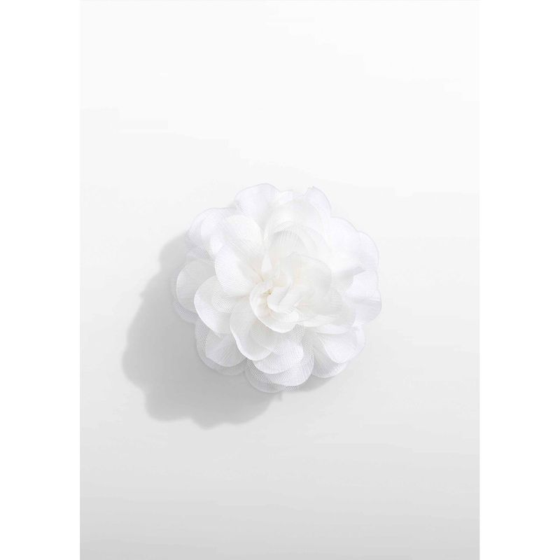 CREAM FLOWER HAIRCLIP TULLE / 5468-071