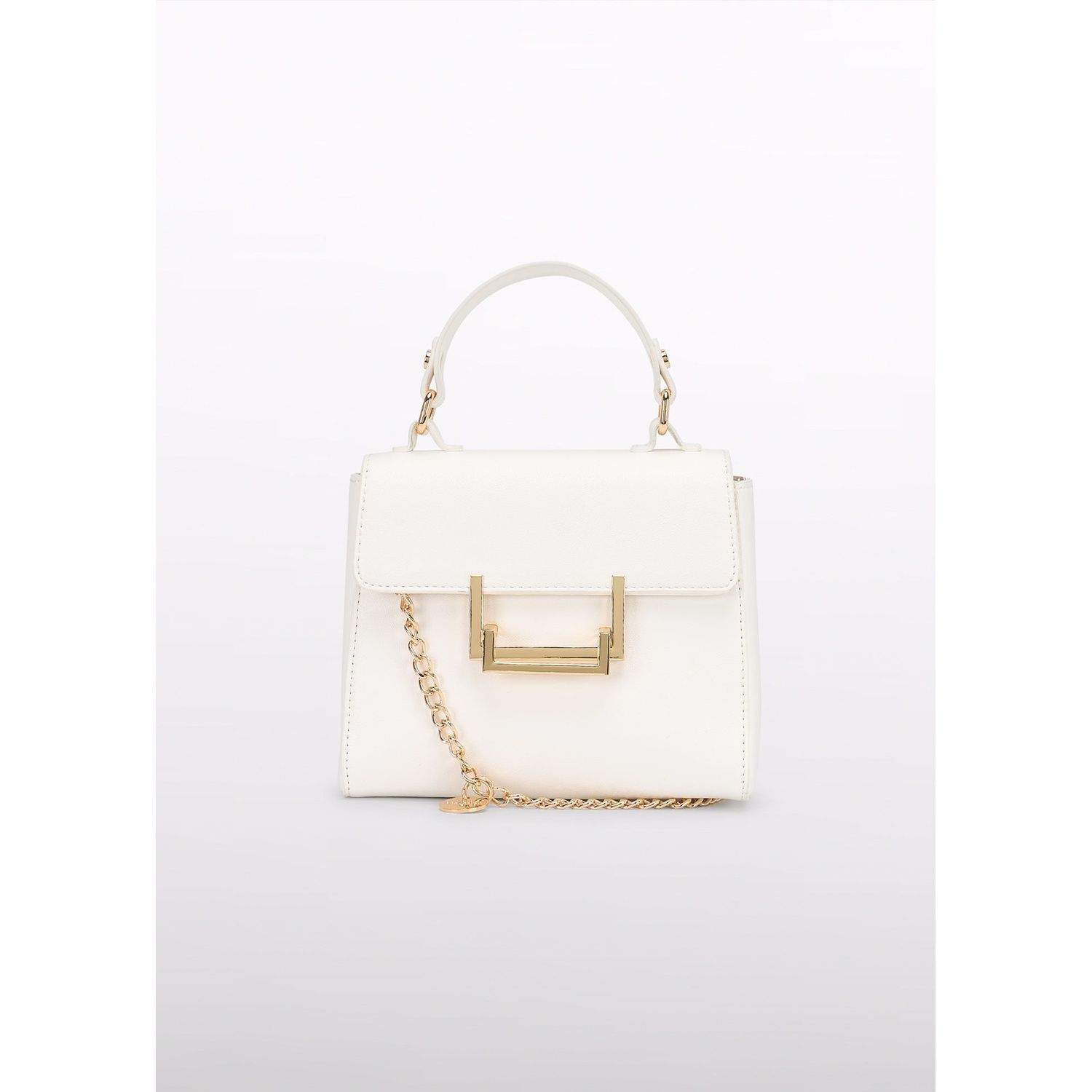 CREAM LAPEL BAG GOLD BUCKLE / 5479-056
