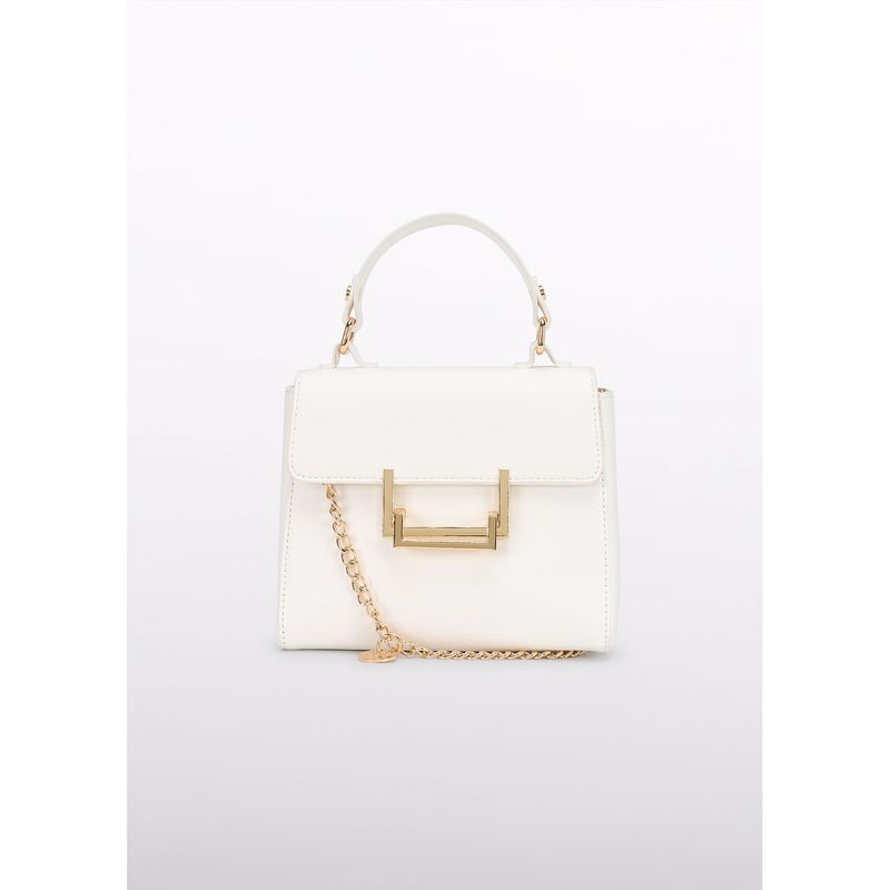 CREAM LAPEL BAG GOLD BUCKLE / 5479-056