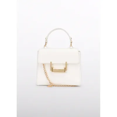 CREAM LAPEL BAG GOLD BUCKLE / 5479-056
