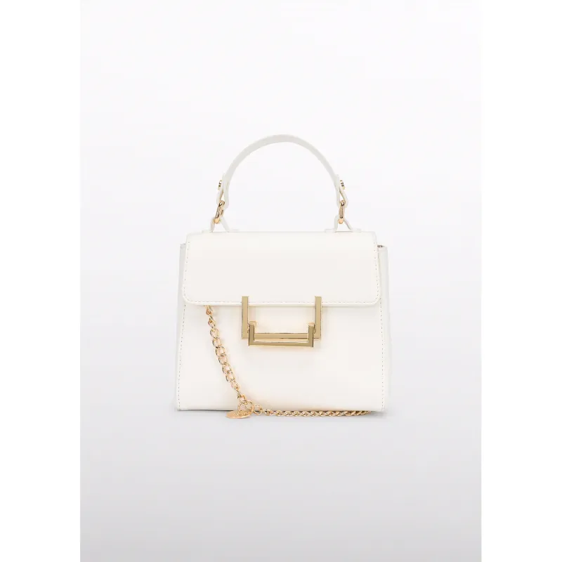 CREAM LAPEL BAG GOLD BUCKLE / 5479-056