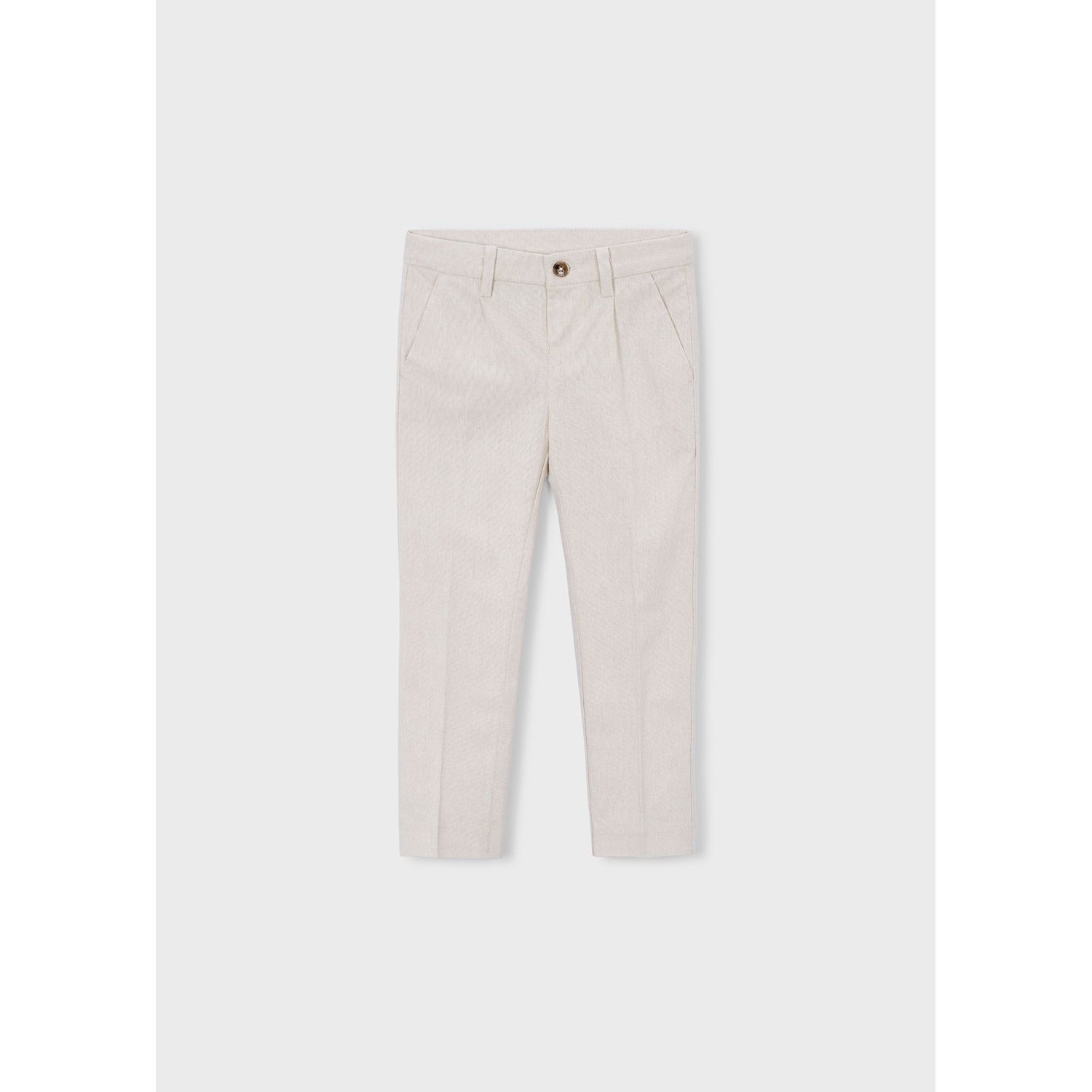 BEIGE LINEN PANT CHINO TAILORING / 3574-064