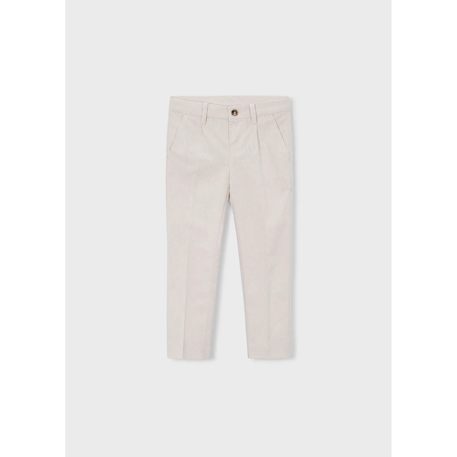BEIGE LINEN PANT CHINO TAILORING / 3574-064