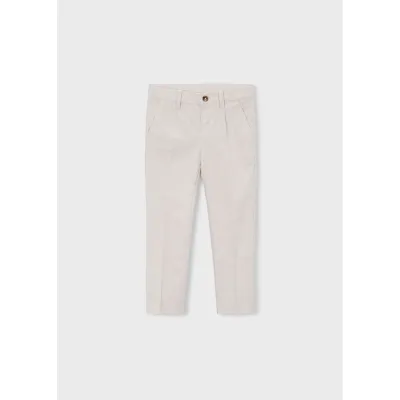 BEIGE LINEN PANT CHINO TAILORING / 3574-064